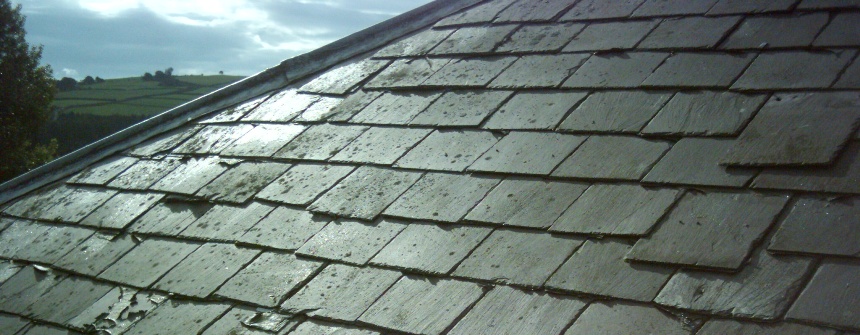 slipped roof tile